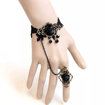 【Bling Q】典雅貴族蔓玫戒指手環