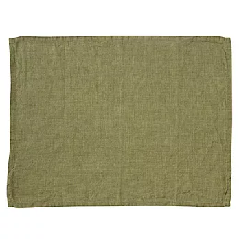 [MUJI 無印良品]麻平織餐墊/綠色