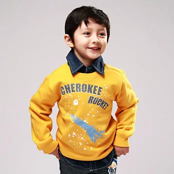 【C.H.K.】男童火箭印花運動上衣115蜜黃色