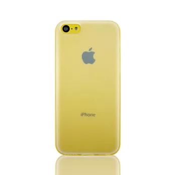 Lilycoco iPhone 5C 超手感彩邊保護套黃色