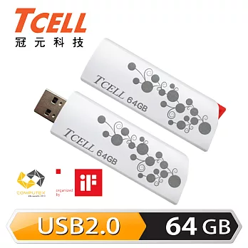TCELL 冠元-USB2.0 64GB Hide & Seek白色