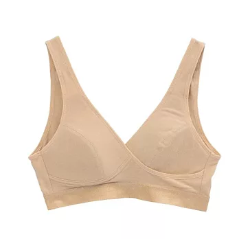 【和諧生活有機棉】無鋼圈胸罩L膚色
