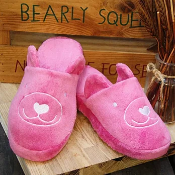 可愛絨毛拖鞋/ 玫瑰粉