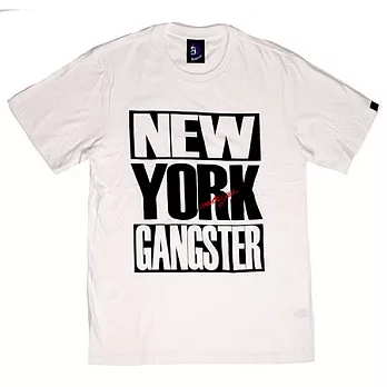 OUTERSPACE 紐約黑幫T (黑/白) S白色