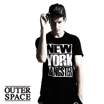 OUTERSPACE 紐約黑幫T (黑/白) S黑色