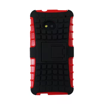 Lilycoco HTC New One M7 sport 運動型全方位保護殼紅色