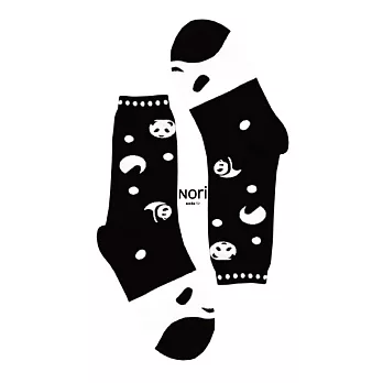【Nori socks】2014 "World Tour" 「環遊世界」 中國 熊貓款 (China Panda) / 黑色黑色
