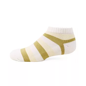 【 PuloG 】條紋氣墊裸襪-M-黃綠白