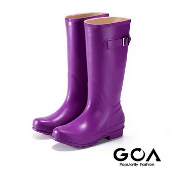 GOA 七彩摩登長筒雨靴36紫