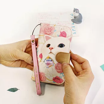 Jetoy,choo choo甜蜜貓黏TT手機萬用包_Heaven