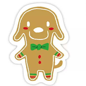 Smohouse {X’mas} 聖誕款貼紙:薑餅狗