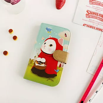 Jetoy,choo choo甜蜜貓黏TT手機萬用包_Red hood