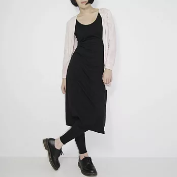 【Ian Design】黑色連身長版背心純天然 100% 有機棉 Organic CottonFREE黑色