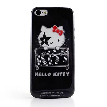 KISS HELLO KITTY iPhone 5/5s/5c 時尚彩繪保護套搖滾音箱