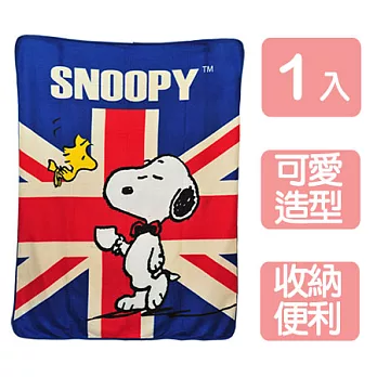《SNOOPY》英倫風可愛刷毛毯(1入)