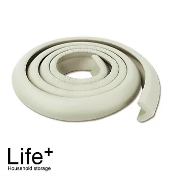 【Life Plus】倍安全兒童防撞防護條淺灰