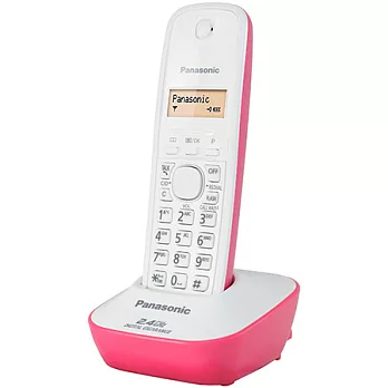 Panasonic 2.4G 數位高頻無線電話KX-TG3411(多色可選) 平行輸入蜜桃紅