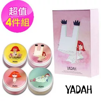 YADAH超保濕亮彩蜜唇凍4色收藏禮盒組