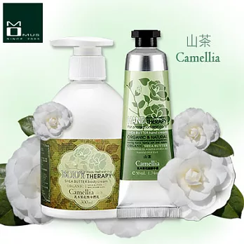 《MOMUS》乳木果花馥香氛組(護手霜+身體乳)-山茶