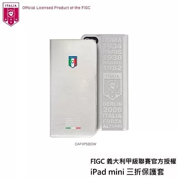 FIGC iPhone 5S 義大利甲級聯賽官方授權 左翻磁扣保護套 白色