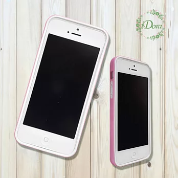 iPhone5/5S雙料邊框粉