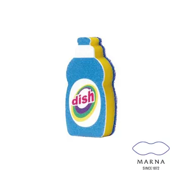 【MARNA】清潔劑造型菜瓜布(藍)