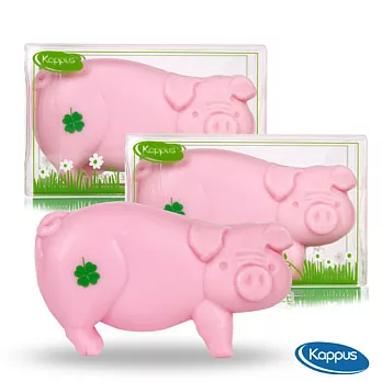 德國KAPPUS粉紅豬造型香皂3入組(100g x3)