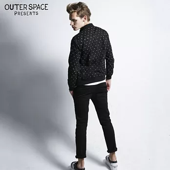 OUTERSPACE 迷彩拼接工作褲(黑色)32黑