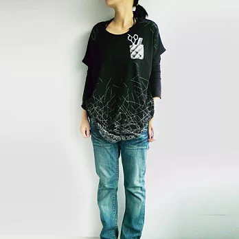 :Urb.【修修髮】女/方形綁繩多穿款FREE黑色