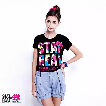 STAYREAL X Hello Kitty 愛喲!凱蒂 - 黑標潮流版 / 甜蜜桃S黑色