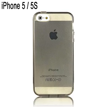 GCOMM iPhone5/5S 清透亮炫柔韌多彩保護套優雅灰