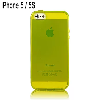 GCOMM iPhone5/5S 清透亮炫柔韌多彩保護套鳳梨黃