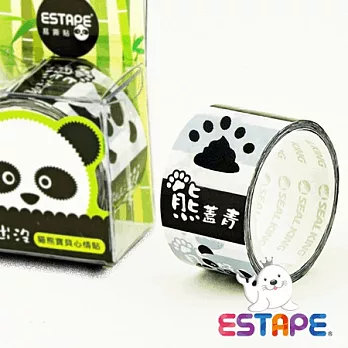 【ESTAPE】易撕貼OPP-貓熊點斷心情貼(熊蓋青)