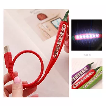 造型3款蔬果7顆LED小夜燈/照明紅