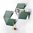 Fold & Plait 大六角-錯視壁掛(綠)