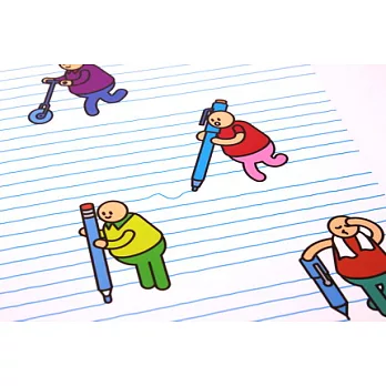 舉牌小人25K筆記本全2款