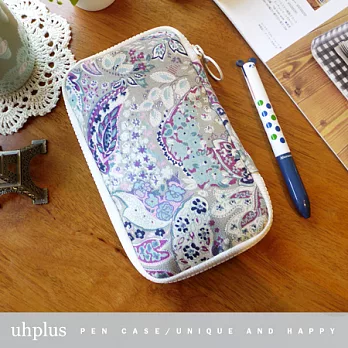 uhplus 夾心收納包(筆袋)- 葉子們的捉迷藏