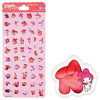 SANRIO 美樂蒂英文泡棉貼紙