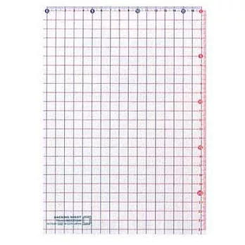 MIDORI CL系列-透明方格墊版紅