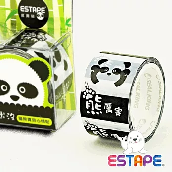 【ESTAPE】易撕貼OPP-貓熊點斷心情貼(熊厲害)