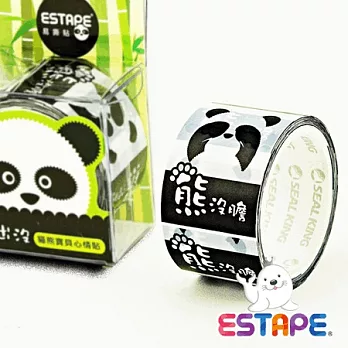 【ESTAPE】易撕貼OPP-貓熊點斷心情貼(熊沒膽)