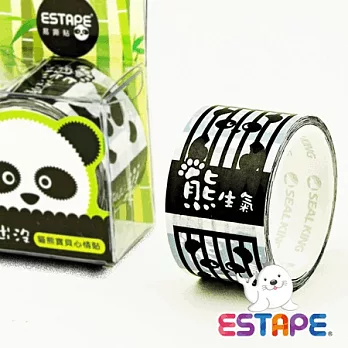 【ESTAPE】易撕貼OPP-貓熊點斷心情貼(熊生氣)