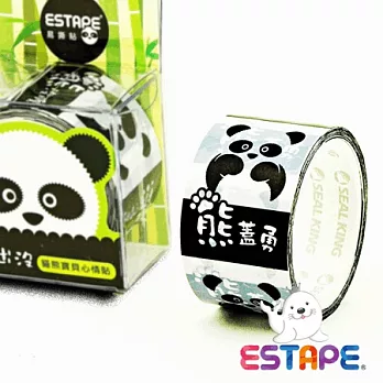 【ESTAPE】易撕貼OPP-貓熊點斷心情貼(熊蓋勇)