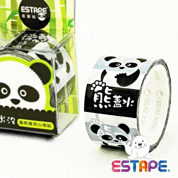 【ESTAPE】易撕貼OPP-貓熊點斷心情貼(熊蓋水)
