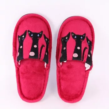 Noafamily,諾亞毛線貓冬室內拖鞋_R(13下)