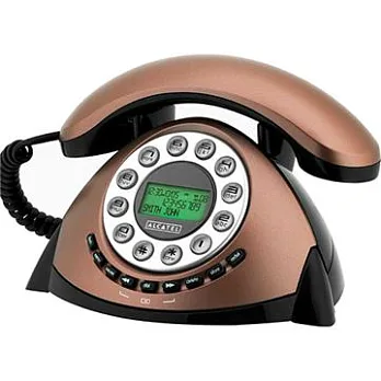 ALCATEL阿爾卡特 Temporis Retro古典造型有線電話(古銅金/黑/白)古銅色