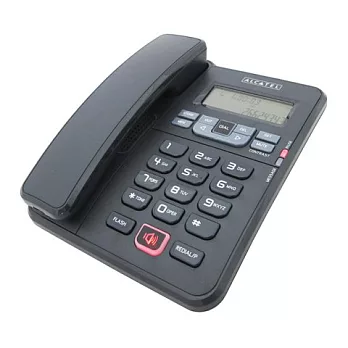 Alcatel阿爾卡特 來電顯示有線電話 Temporis 55 / 黑/白黑色