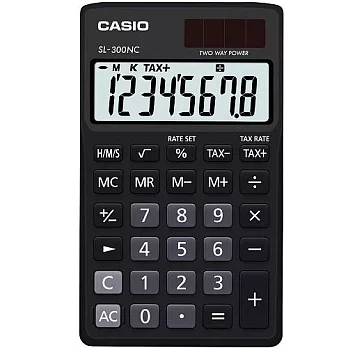 CASIO 卡西歐Colorful 微時尚計算機 SL-300NC-BK
