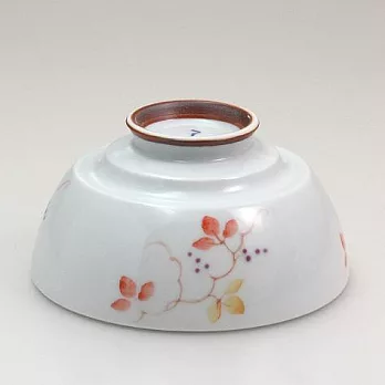 <有田燒>輕鬆端飯碗(葡萄藤,橘紅)