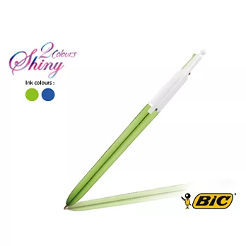 BIC 2 COLORS SHINY 1.0 炫彩雙色筆綠